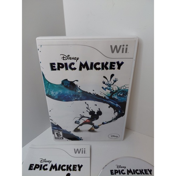 Disney Epic Mickey (Nintendo Wii) Complete CIB w/ Manual - Tested - Picture 2 of 4